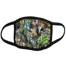 kreepsville 666 Fashion Face Mask Costume Vanity Covering (Elvira Pinball) Black