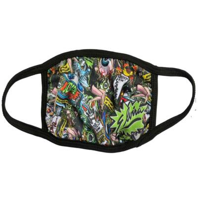 kreepsville 666 Fashion Face Mask Costume Vanity Covering (Elvira Pinball) Black