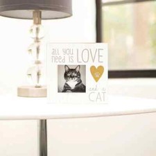 All You Need Is Love Wooden Pet Frame   Standing Or Wall Display