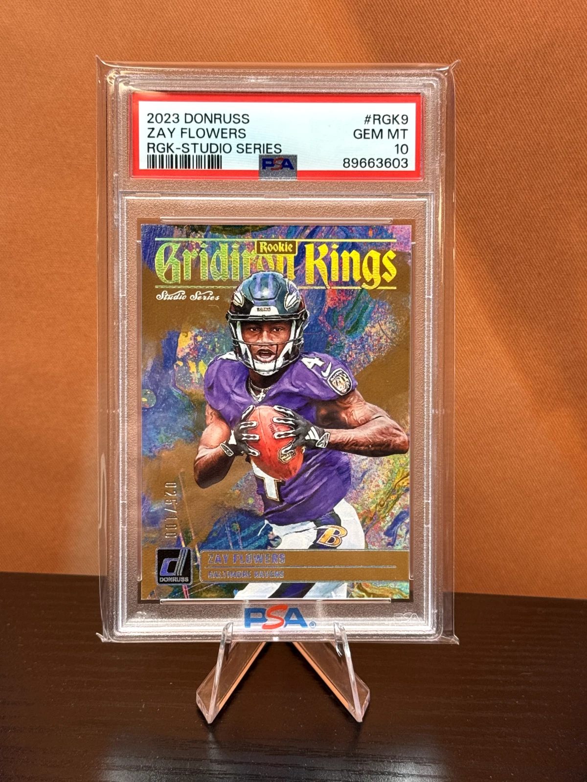 Zay Flowers Panini Donruss Rookie Gridiron Kings #RGK9 Studio Series