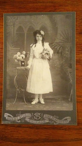 SUCHY STUDIO PHOTOGRAPHY Antique *Original* Cabinet Photo - Picture 2 of 6