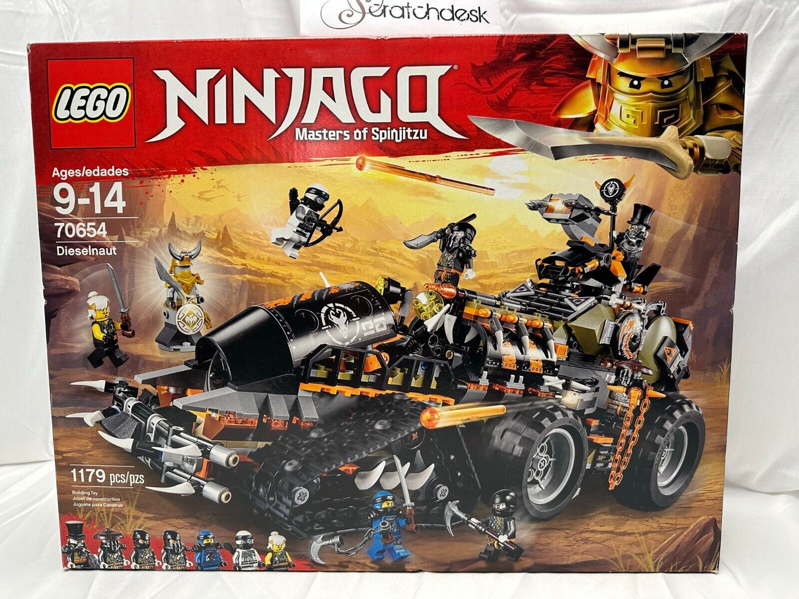 NEW - LEGO Ninjago 70654 - DIESELNAUT - RARE Golden Dragon Armor | eBay