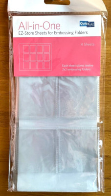Quickutz AUFBEWAHRUNG 4 BLÄTTER FÜR Prägefolder EINGESTELLT (EZ-EF4PK-12-2x2)