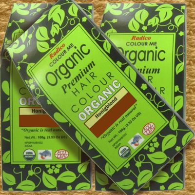 Radico Colour Me Organic Honey Blonde Pflanzenhaarfarbe Honigblond 100g vegan 
