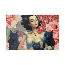 "CAT MOTHER" Matte Canvas, Stretched, 0.75"