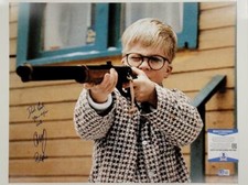Peter Billingsley signed A Christmas Story 16x20 Photo + INSCRIPTION ~ BAS COA