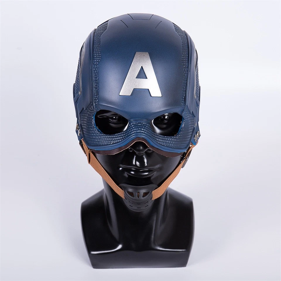 Captain America Helmet Infinity War Steven Rogers Superhero Helmet PVC Props - Image 2 of 4