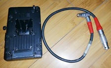 IDX V-Mount Battery Plate Adapter to 4 pin lemo for Red Scarlet Epic Power Cable