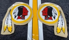 Like Redskins Full Size Football Helmet Decals With Stripes