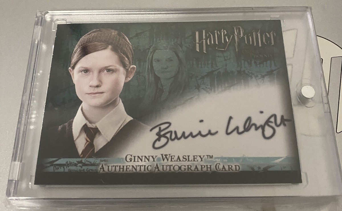 ハリーポッター Bonnie Wright 直筆 サイン 入り 写真