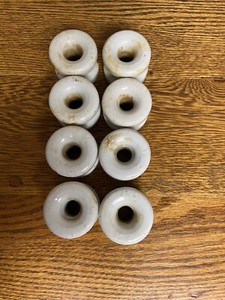 Vintage Antique White WP36 China Porcelain Electric Fence insulators