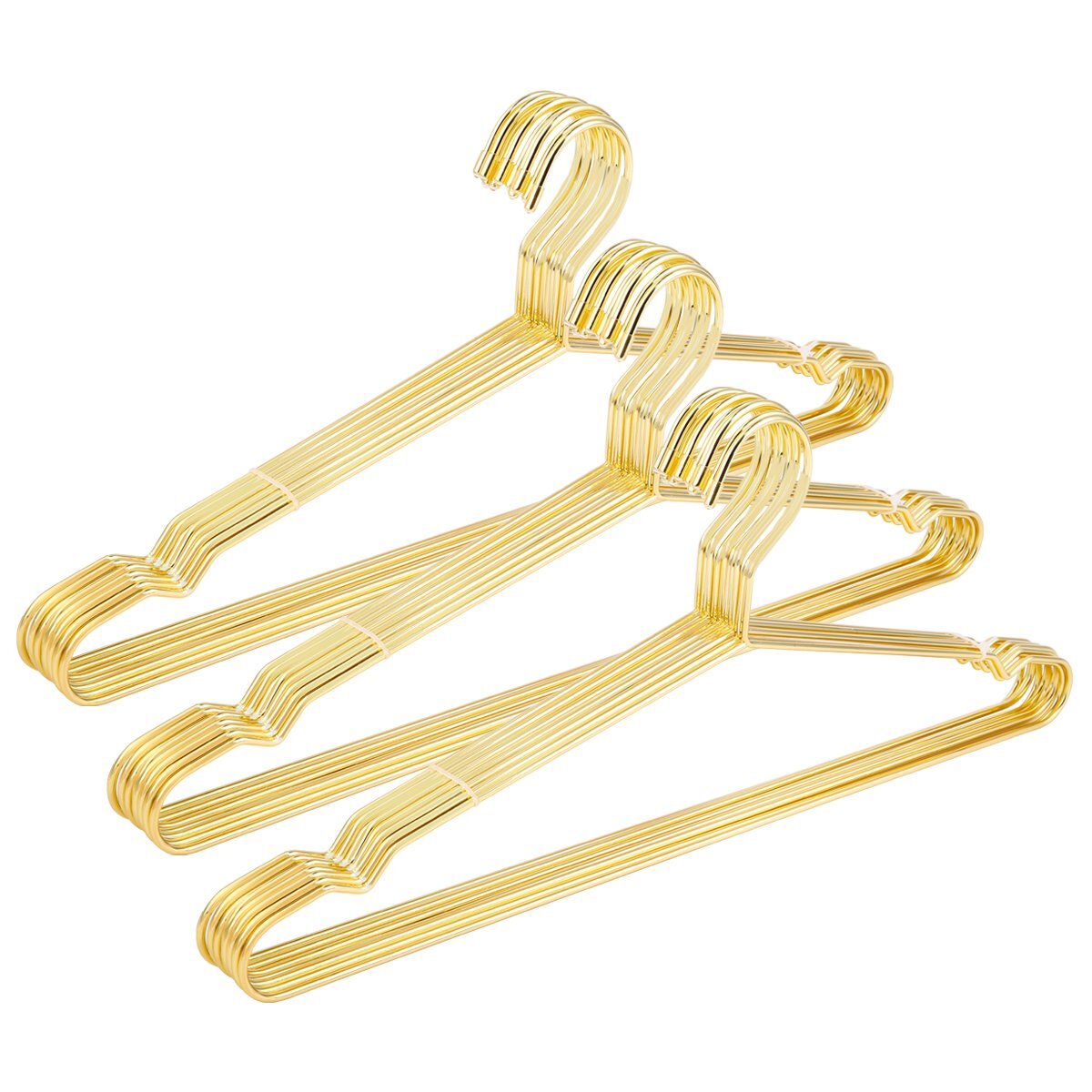 17.7-Inch Heavy-Duty Metal Coat Hangers for Suits and Clothes