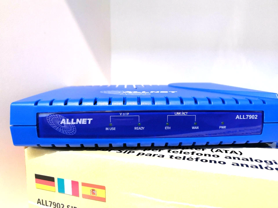 ALLNET ATA Adapter & Router ALL7902 SIP , Analoger Telefon Adapter (ATA) , NEU - Bild 3 von 4