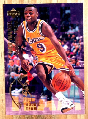 【入手困難】 UNK NBA マジック マグレディー ワイド コムドット デニム 1994-95 UPPER DECK NICK VAN EXEL ALL-ROOKIE CARD#7 NM-MT LAKERS