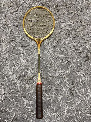 Ancienne Raquette De Badminton Dunlop Nimble – Bois Et Cordage D'origine – Encadrée ?