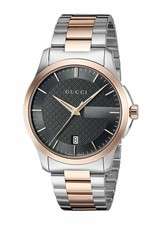 gucci timeless two tone watch