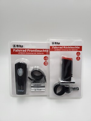 LED Fahrradlicht StVZO konform - im Set (Frontleuchte / Rückleuchte) und einzeln