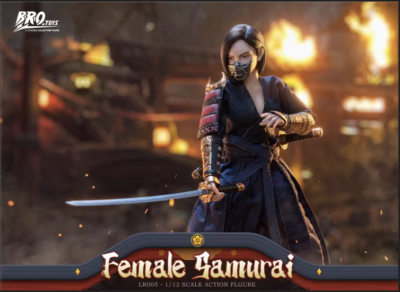 新品未開封 BROtoys『女性侍』1/12スケール アクションフィギュア BROTOYS LR005 Female Samurai 1/12 Action Figure Model 6'' In Stock