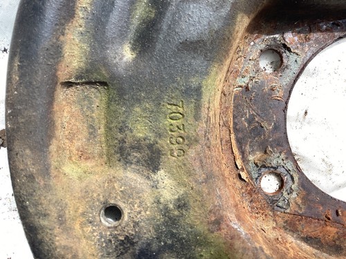 Matched Pair of OEM Used 11” Rear Ford Drum Brake Backing Plates 70398/70399 - Picture 5 of 10