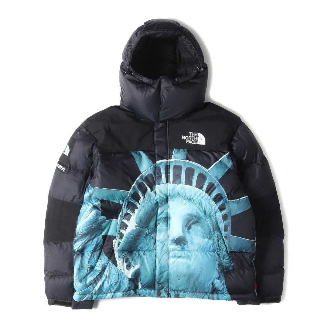 Doudoune noire Supreme The North Face Statue de la Liberté montagne taille S occasion