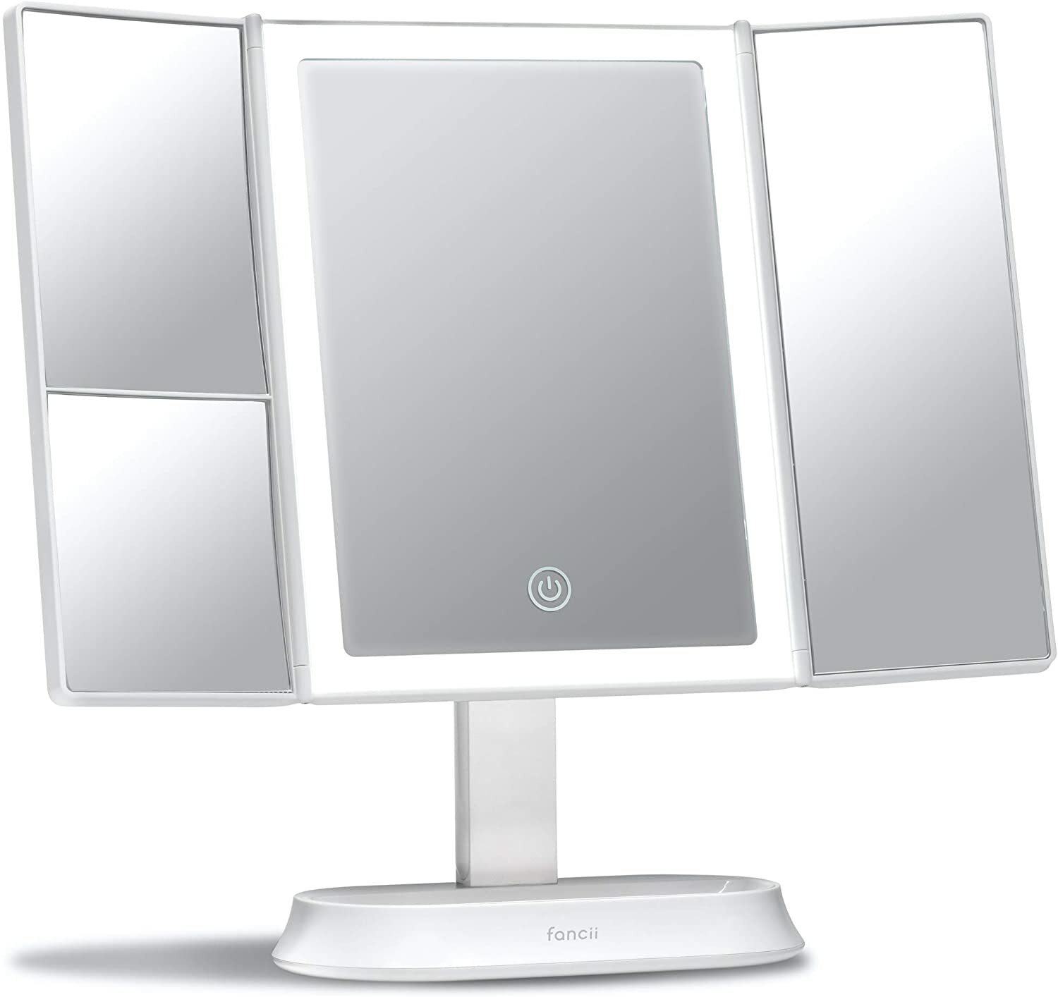 Miroir LED grossissant 5X blanc pour illuminer votre coiffeuse et parfaire votre routine
