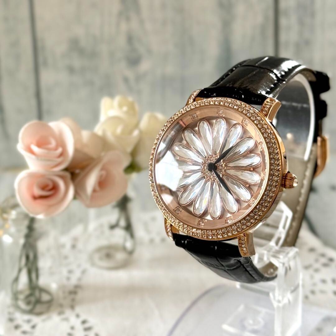 Datura × Anne Coquine Round Watch Rare Used From Japan Check
