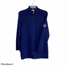 St John Sport wool emblem crest cardigan jacket