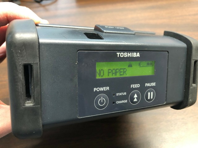 TOSHIBA Portable Printer B-EP4DL-GH30-QM-R w/Battery | eBay