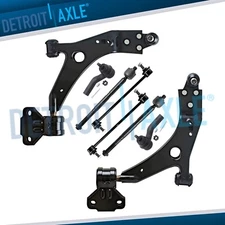 Front Lower Control Arms Sway Bars Tie Rod Ends Kit for 2014 - 2018 Ford Escape
