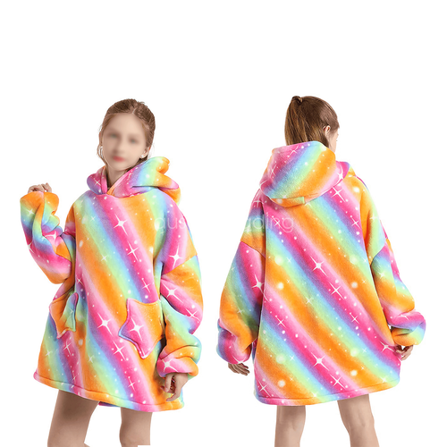 Flannel Hoodie Blanket: Snuggle Up in Soft Comfort - Picture 5 of 25