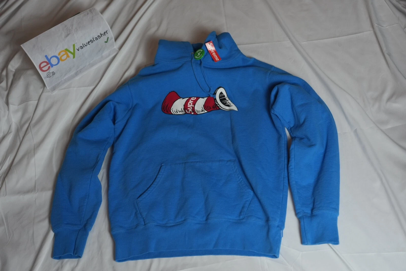 Sweat shirt à capuche SUPREME X Cat In The Hat StockX vérifié   TAILLE M   TOUT NEUF