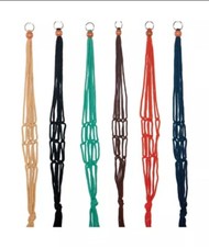 Primitive Planters 2176 Assorted Color Macrame Plant Hanger 36 in. Pack of 24 