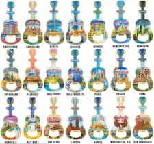 Hard Rock Cafe 2021 Guitar MAGNET Bottle Opener V20 --- You Pick City Version!