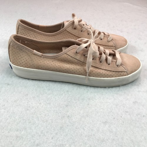 Keds Sneakers Shoes Womens 9 Pink Suede Ortholite WH58876 Lace-Up Flawed - Picture 2 of 17