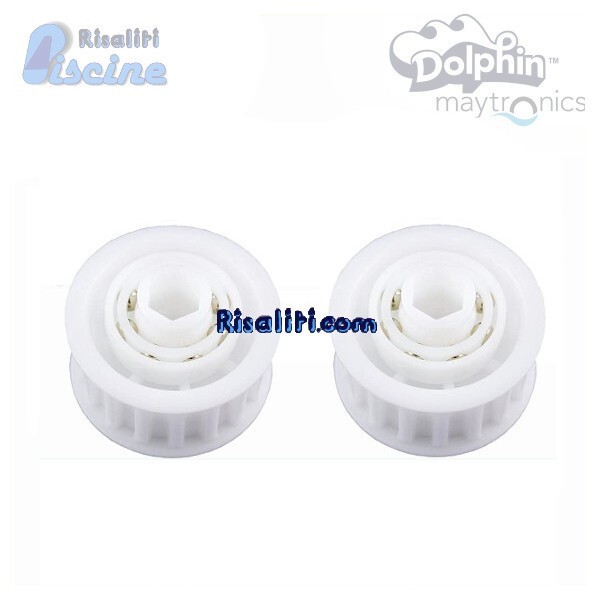 Kit Riparazione Trazione Dolphin | 2 Pulegge Dentate Ricambio