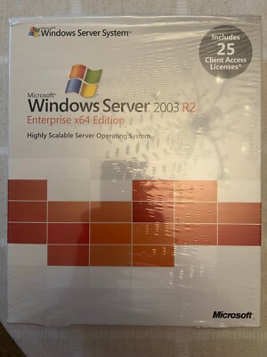 P72-01696 Windows Server 2003 R2 Enterprise x64 Inglés con 25 CAL