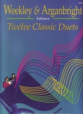 WEEKLEY  ARGANBRIGHT TWELVE CLASSIC DUETS MUSIC BOOK FOR PIANO KJOS BRAND NEW