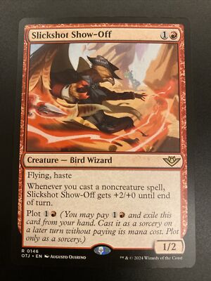 mtg card show 1 X Slickshot Show-Off #0146 MTG Outlaws of Thunder Junction NM English