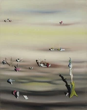 YVES TANGUY Surrealism Art Poster or Canvas Print "L’Extinction des espèces II"