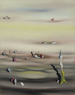 YVES TANGUY Surrealism Art Poster or Canvas Print ''L Extinction des espèces II''
