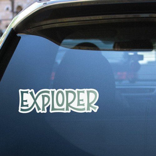 Explorer Sticker Decal Luggage Travel Adventure Urban Country - Picture 2 of 5