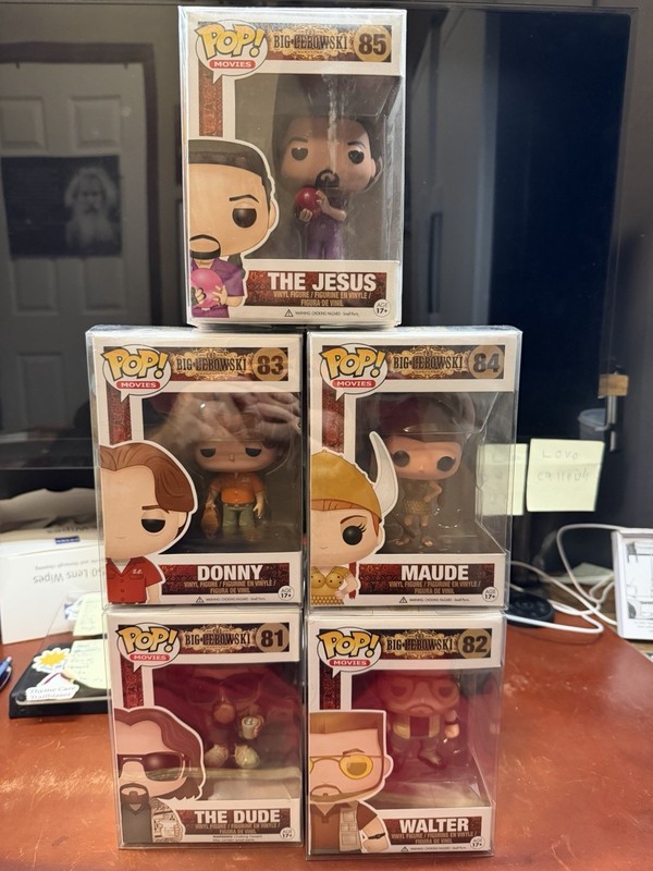 Funko POP! The Big Lebowski Dude, Walter, Donny, Maude & The Jesus