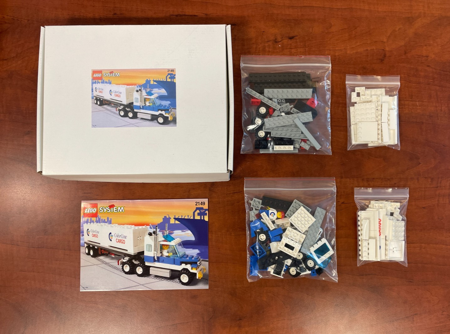 Lego 2149 - Color Line Container Lorry - Complete w/Box and Inst