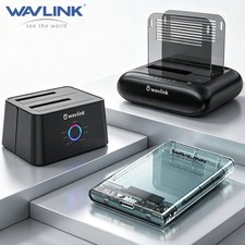 Wavlink EXTERNAL HARD DRIVE ENCLOSURE 3.5/2.5 INCH HARD DISK STATION SATA USBA/C
