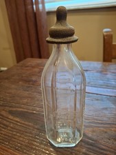 Glasbake McKee Heat Resisting Nurser 8 ounce Vintage Baby Bottle with  Nipple