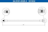 ATE Bremsschlauch Hinterachse, Vorderachse U.A. FüR Ferrari, VW