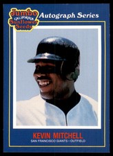 1990 Jumbo California Sunflower Seeds Kevin Mitchell San Francisco Giants #1