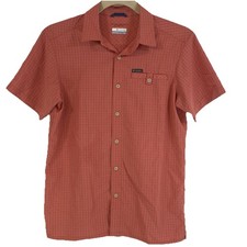 Columbia Shirt Mens S Short Sleeve Button Front Chest Pocket Omni-Shade AM9140