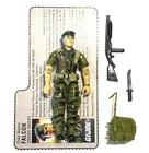 Vintage 1987 Hasbro G.I. Joe Falcon Loose Complete 3.75” W/ File Card