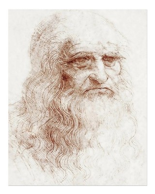 Leonardo Da Vinci Porträt Wandkunst Zeitloses Meisterwerk der Renaissa